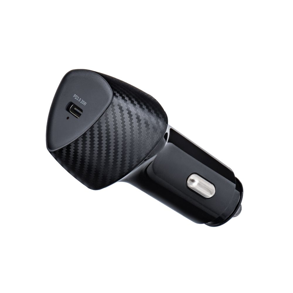 Incarcator Auto Rapid  Forcell F-Energy Carbon CC50-1C Type C PD 3A 20W - Negru - 2 | YEO